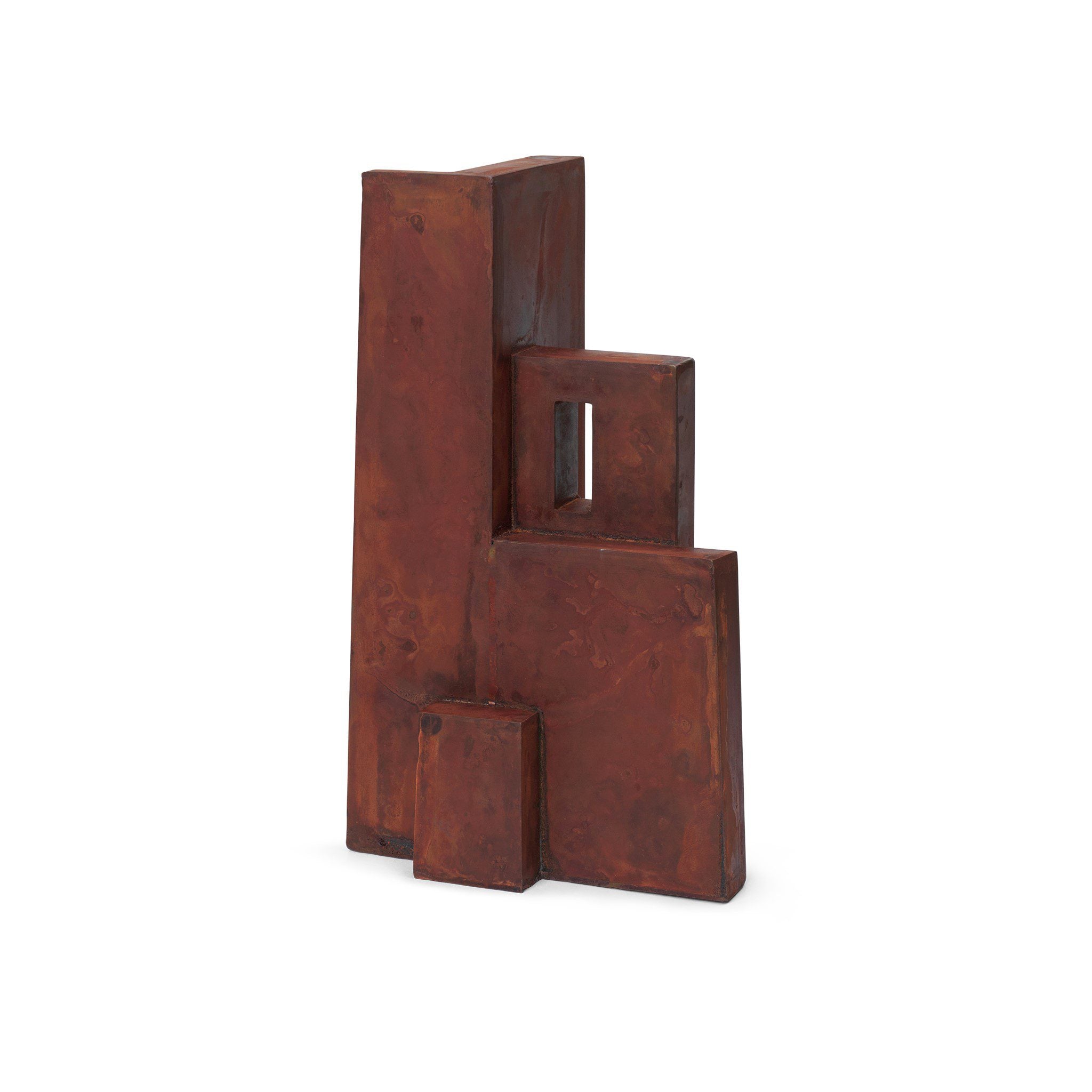 FERM LIVING Aperture Sculpture - Modern Home Decor Art Piece in Oxide Finish | Perfect for Living Room, Bedroom & Office Decoration