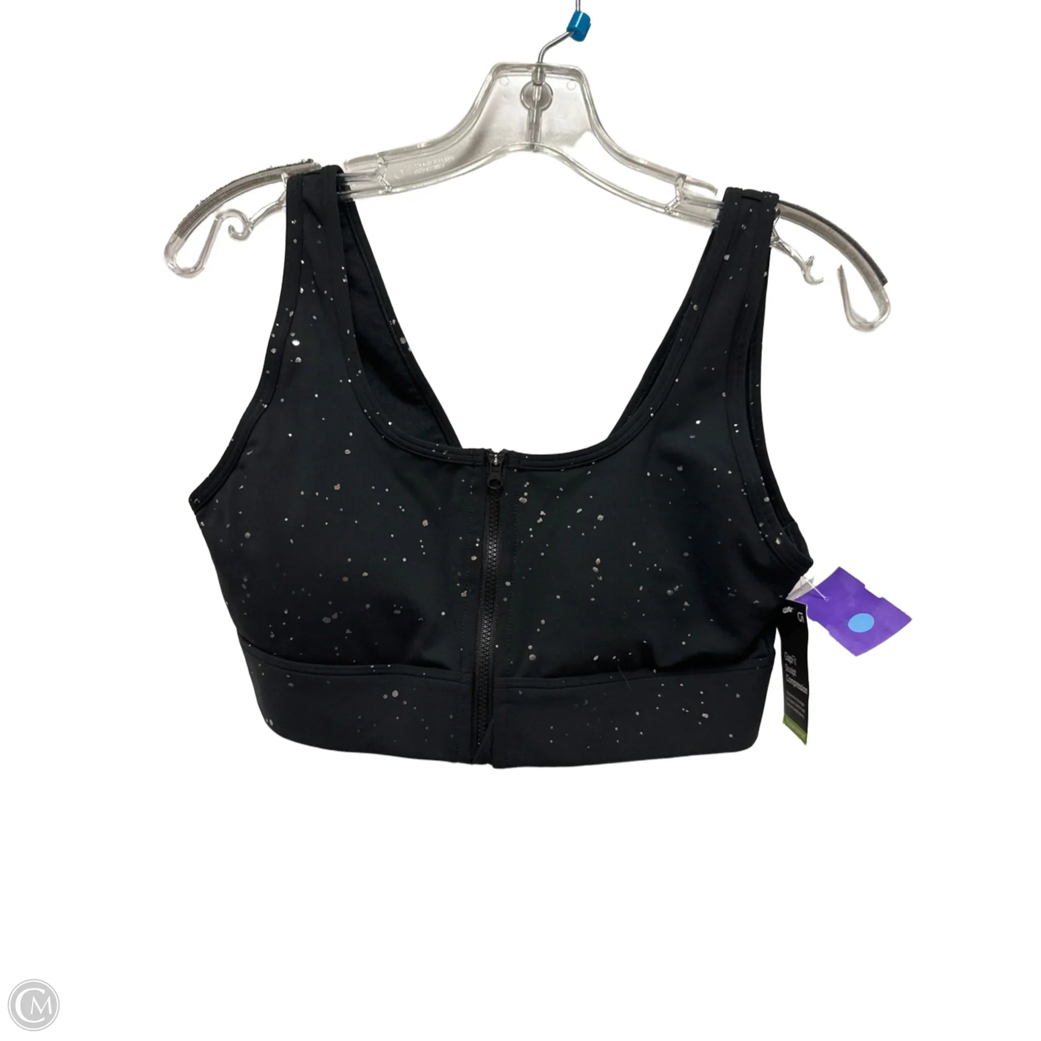 Gap Women's Black Medium Athletic Sports Bra - High Support Workout, Running, Yoga & Gym Essentials