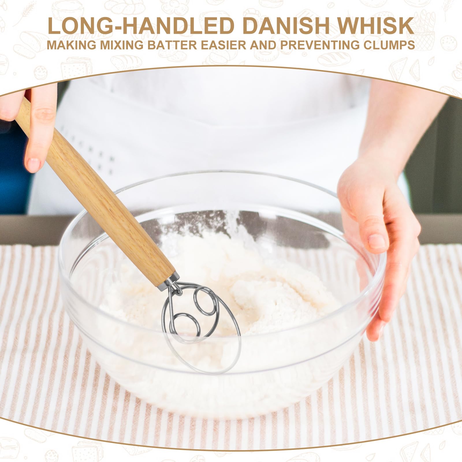 Premium Bread Proofing Basket Set - 10'' Round & 9.6'' Oval Rattan Banneton with Dough Whisk, Scraper, Lame & Linen Liner | Natural Sourdough Baking Kit for Artisan Bread Making at Home