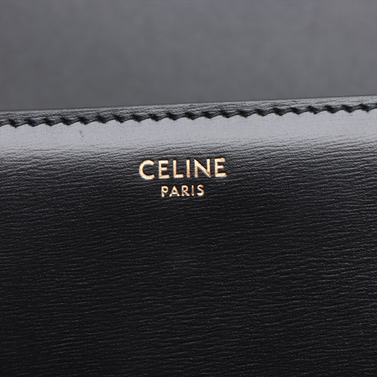 Celine Triomphe Teen Leather Shoulder Bag Black | Genuine Leather Crossbody Purse for Women | Perfect for Work, Travel & Evening Out