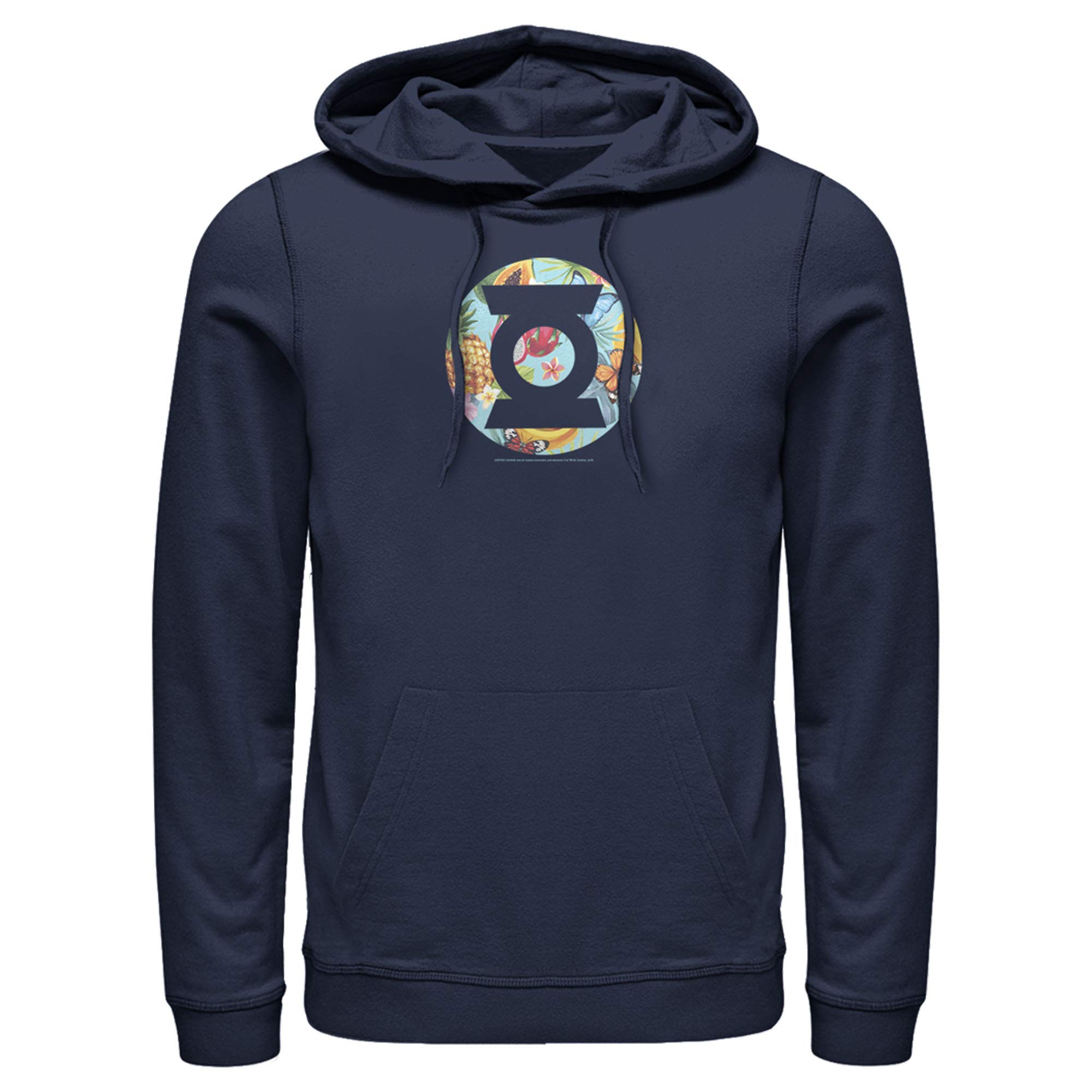 Justice League Dragon Fruit Logo Men's Pullover Hoodie - Soft & Comfortable Sweatshirt for Casual Wear, Cosplay & Superhero Fans