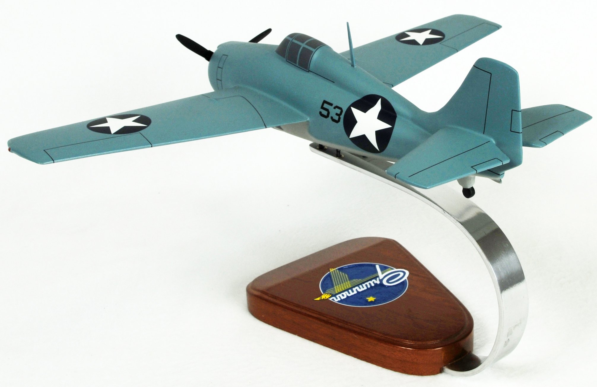 Mastercraft Collection 1/28 Scale Grumman F-4F Wildcat Model - Joe Foss Edition | Perfect for Aviation Enthusiasts, Collectors & WWII History Displays