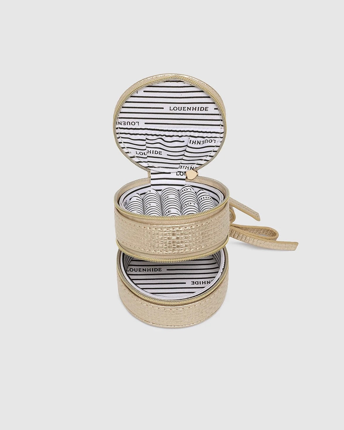 Sofia Jewelry Box with Champagne Finish - Elegant Storage for Rings, Necklaces & Bracelets - Perfect for Bedroom, Vanity & Gift Giving