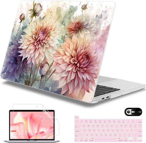Watercolor Dahlias