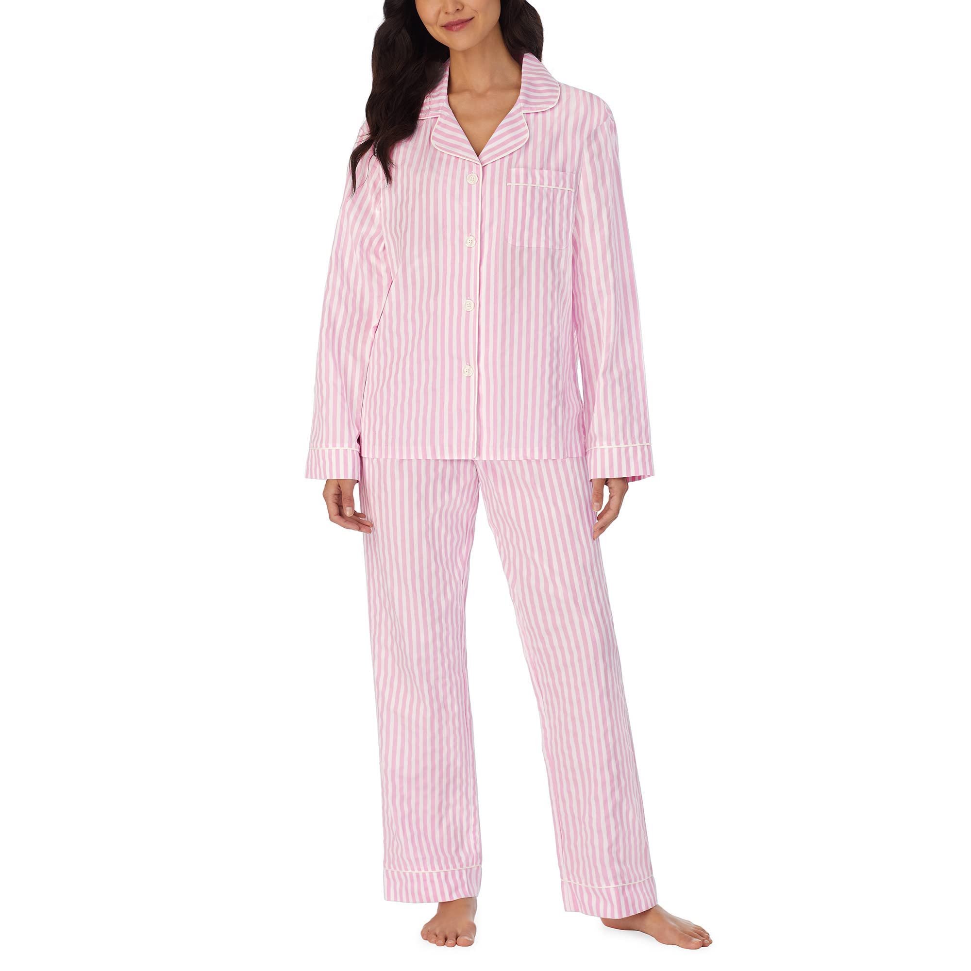 BedHead Pajamas for Women - Classic Striped Cotton Pajama Set with Comfortable Fit | Soft Sleepwear for Lounge, Travel & Relaxation at Home