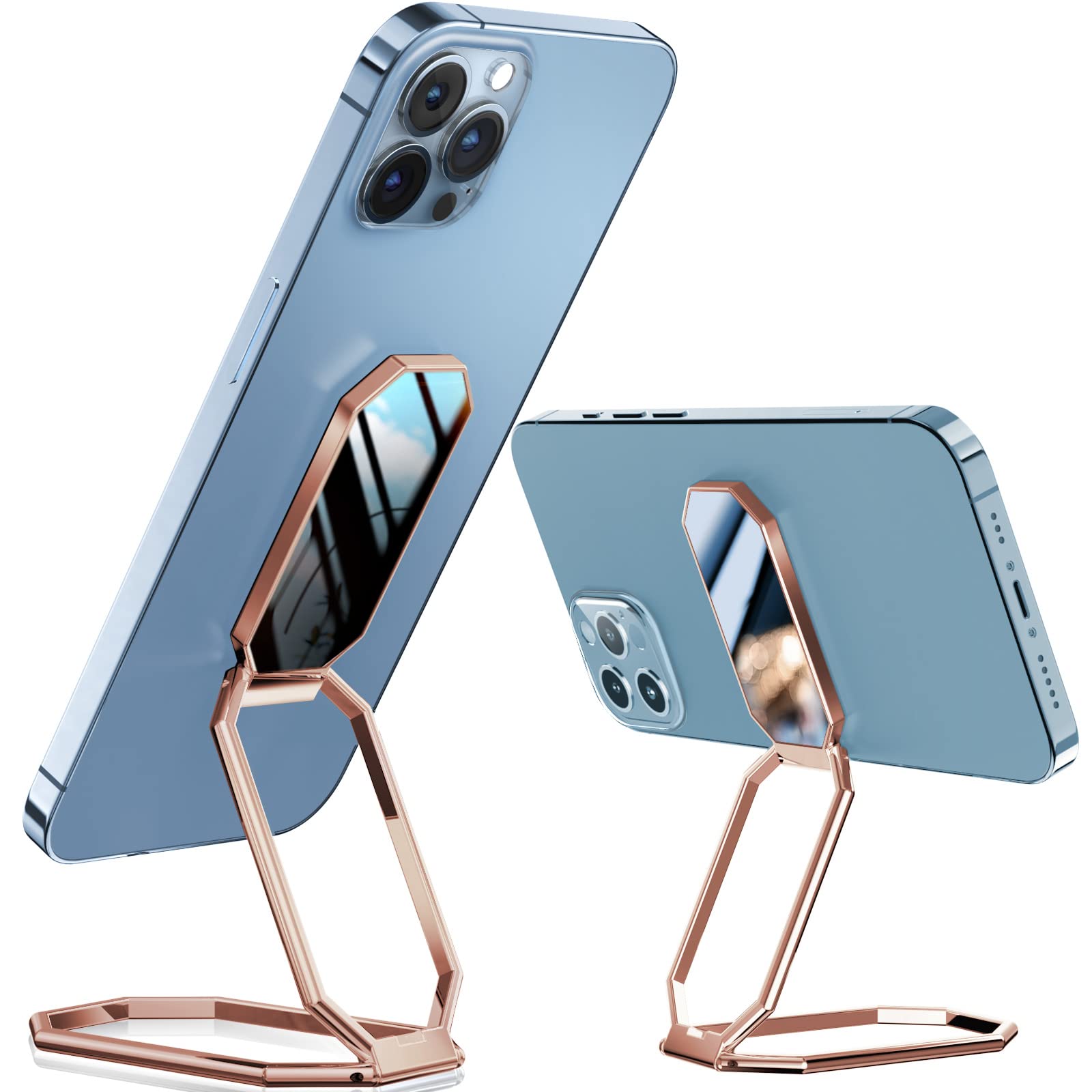 Magnetic Phone Ring Holder & Kickstand - Universal Finger Grip for iPhone, Samsung, and All Smartphones - Perfect for Hands-Free Viewing, Desk Stand, and Secure Grip While Traveling