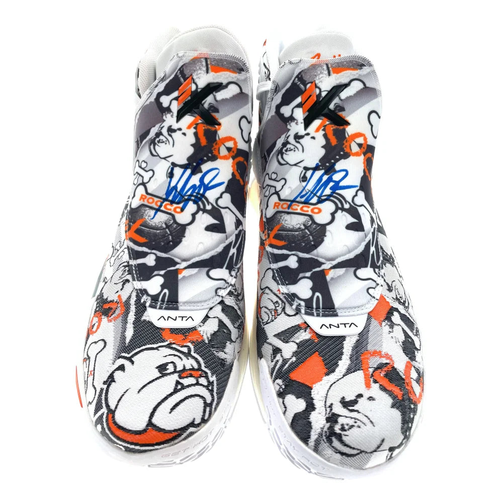 Klay Thompson Autographed Anta Rocco High Basketball Shoes with JSA COA - Golden State Warriors Signed Collectible for Fans & Memorabilia Display