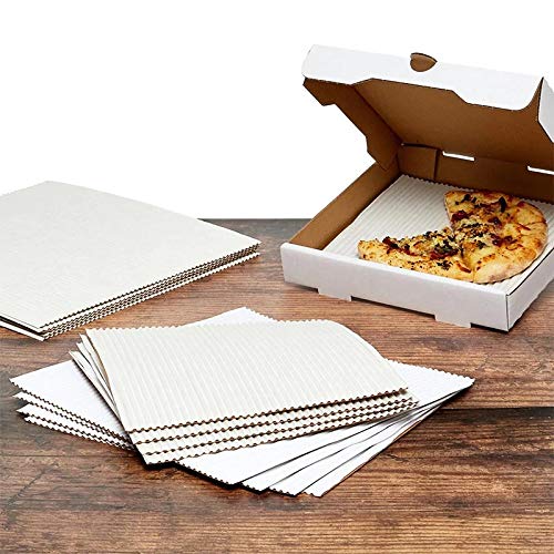 14 x 14 Inch Corrugated Grease Resistant Pizza Sheets - 100% Recycled Brown Paper for Takeout & Delivery | Eco-Friendly Food Packaging for Restaurants, Pizzerias & Catering Businesses