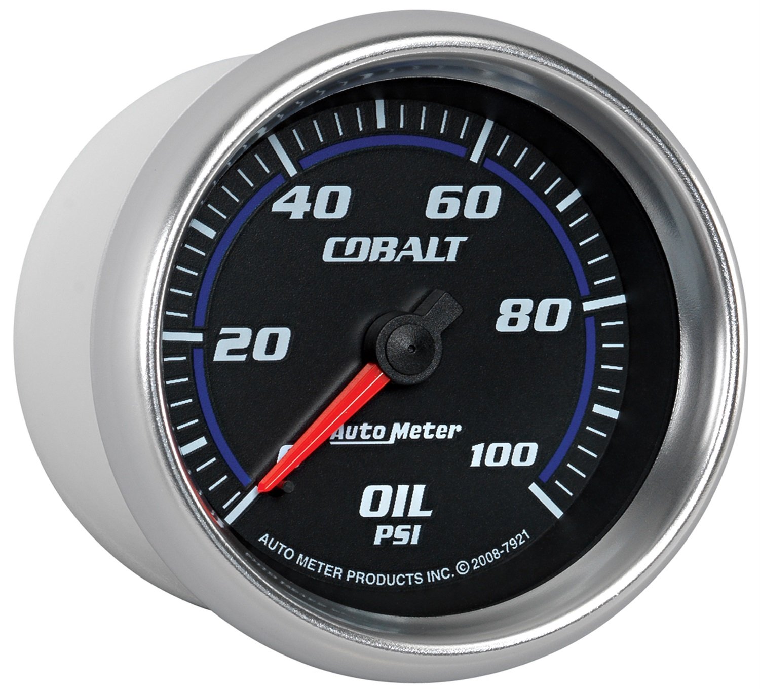 Auto Meter 7921 Cobalt Mechanical Oil Pressure Gauge - 0-100 PSI, 2-1/16