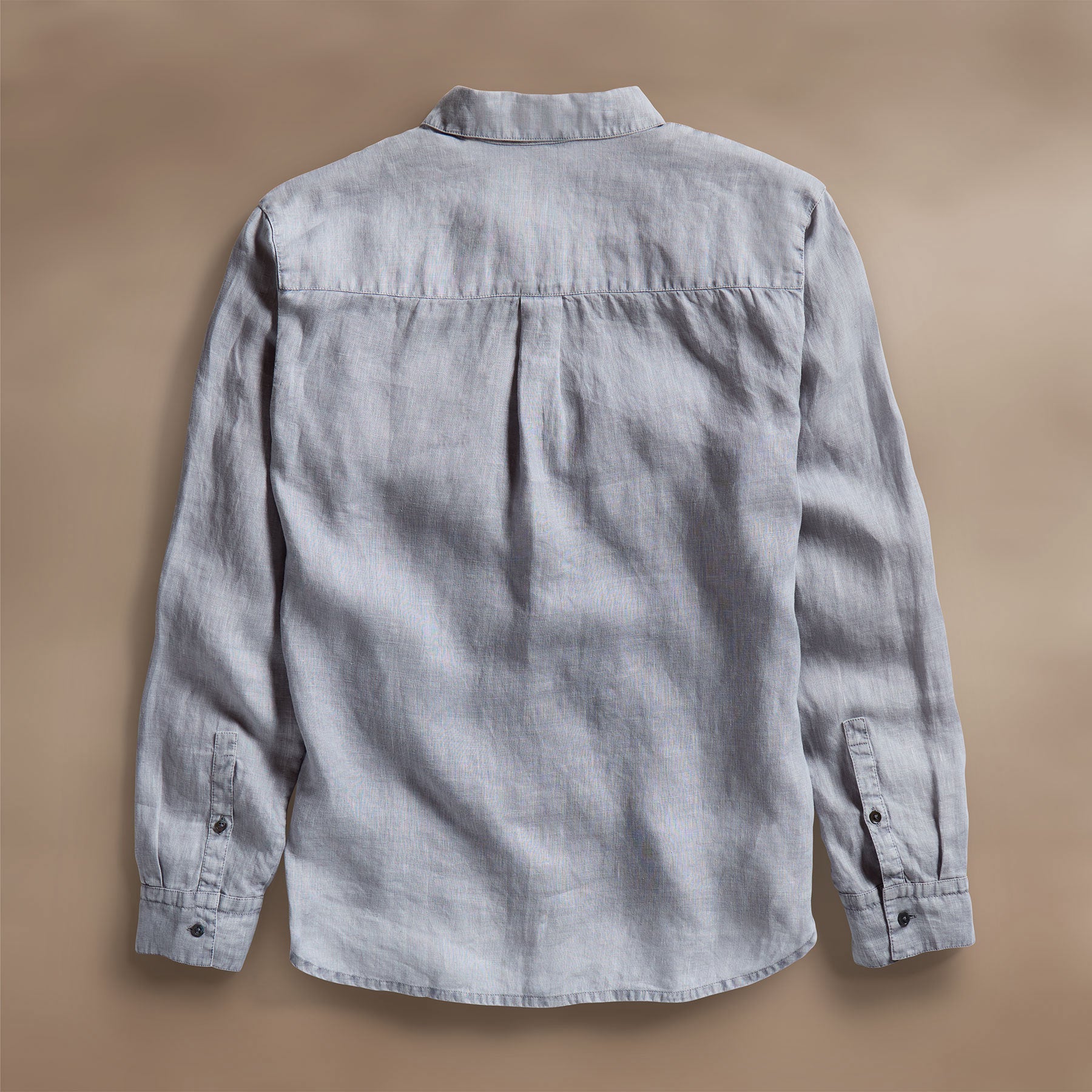 Lightweight Linen Shirt for Men & Women - Breathable Grey Sky Pigment Casual Button-Up - Perfect for Summer, Beach, and Outdoor Activities