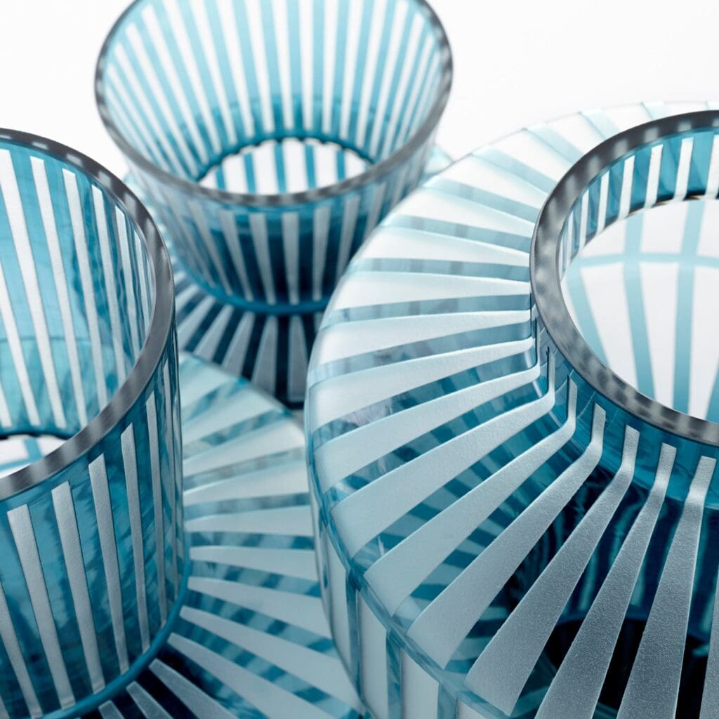 Cyan Design 10874 Small Black Lined Up Vase - Modern Home Decor for Living Room, Dining Table, Office & Wedding Centerpiece