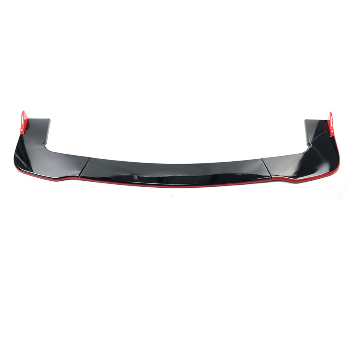 Glossy Black & Red Line Front Lip Splitter Spoiler Kit for Dodge Challenger SXT/SRT/Hellcat (2012-2022) - 3PC Bumper Lip Set - Aggressive Styling & Street Performance Upgrade