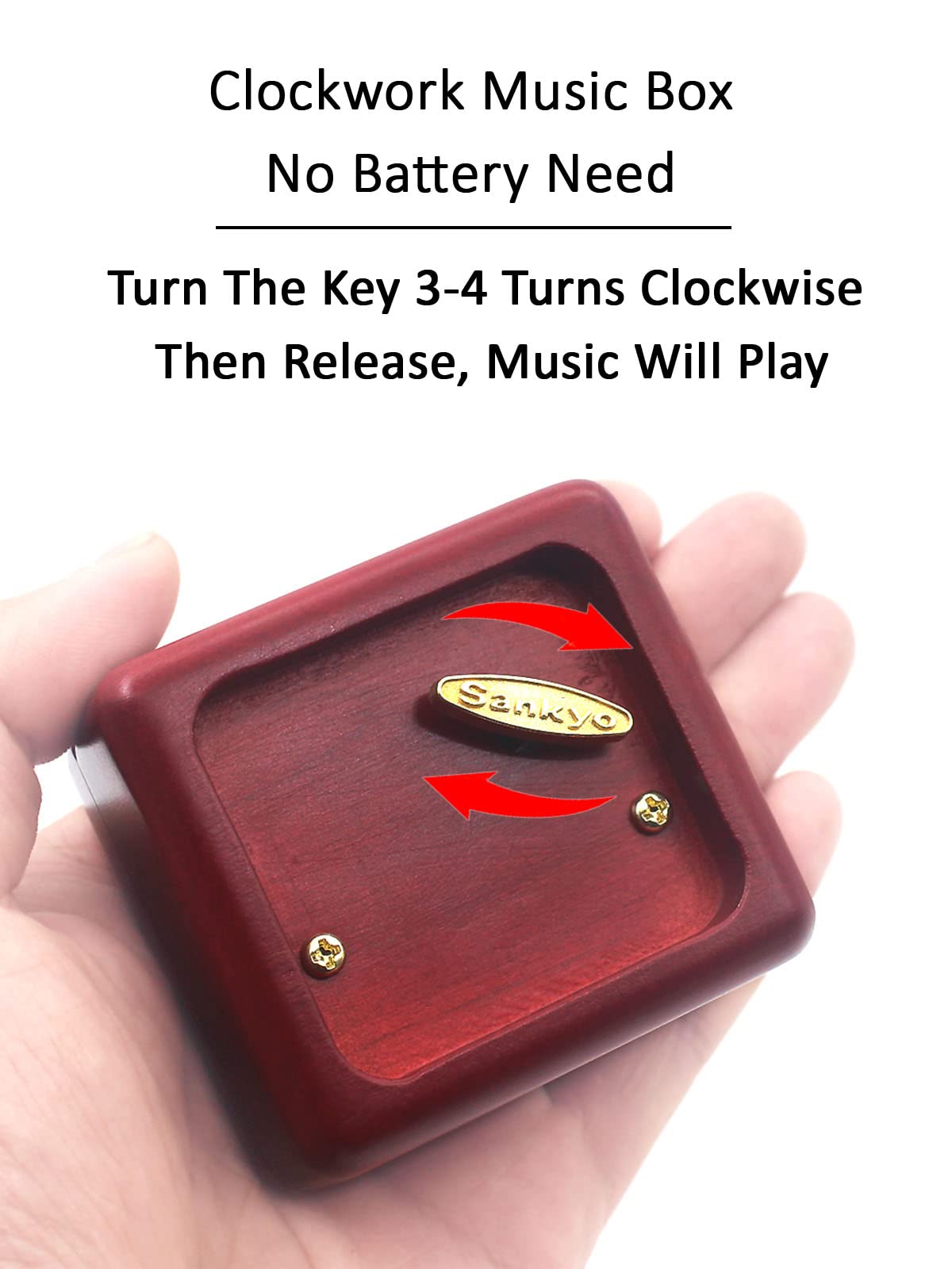 Sinzyo Musical Jewelry Box - Elegant Hand-Crafted Music Box for Jewelry Storage & Gifts - Perfect for Weddings, Anniversaries & Home Decor