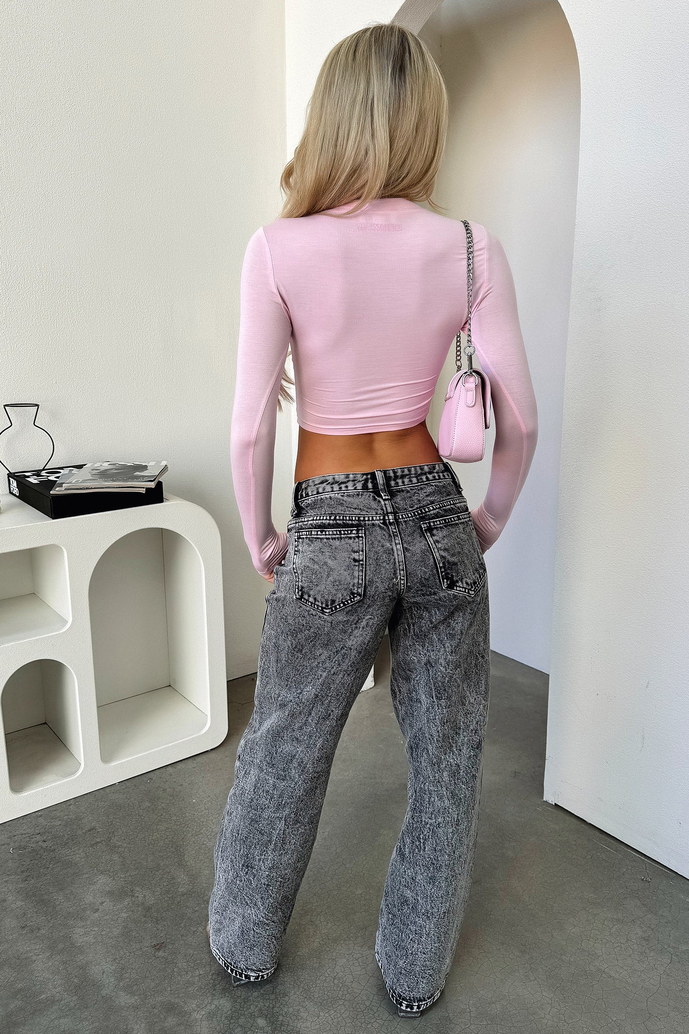 Marcus Low Rise Jeans - Black Acid Wash Distressed Denim Pants for Women | Casual Streetwear & Vintage Style Outfits