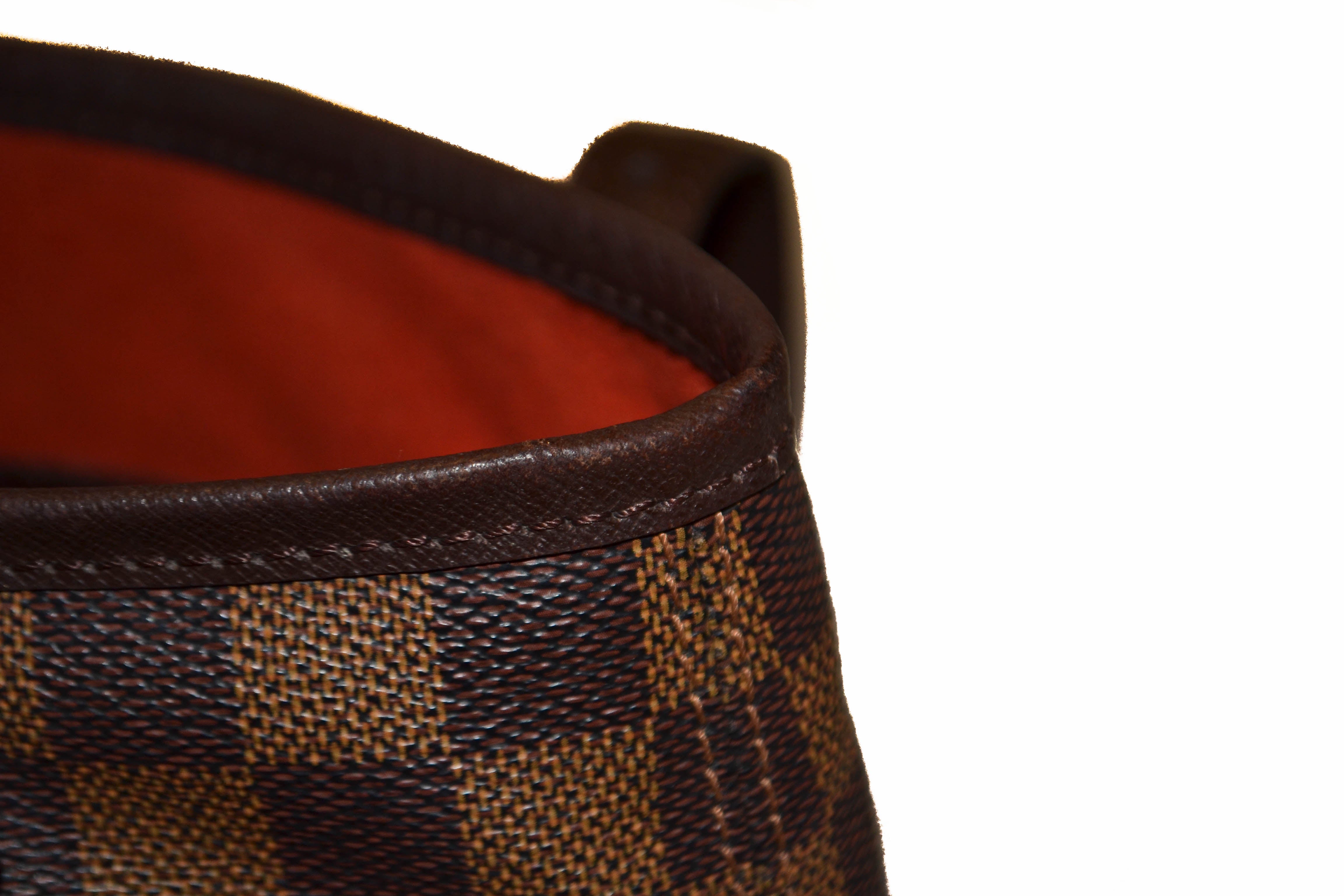 Authentic Louis Vuitton Damier Ebene Bucket PM Shoulder Bag - Luxury Designer Handbag for Women, Perfect for Work, Travel & Everyday Use