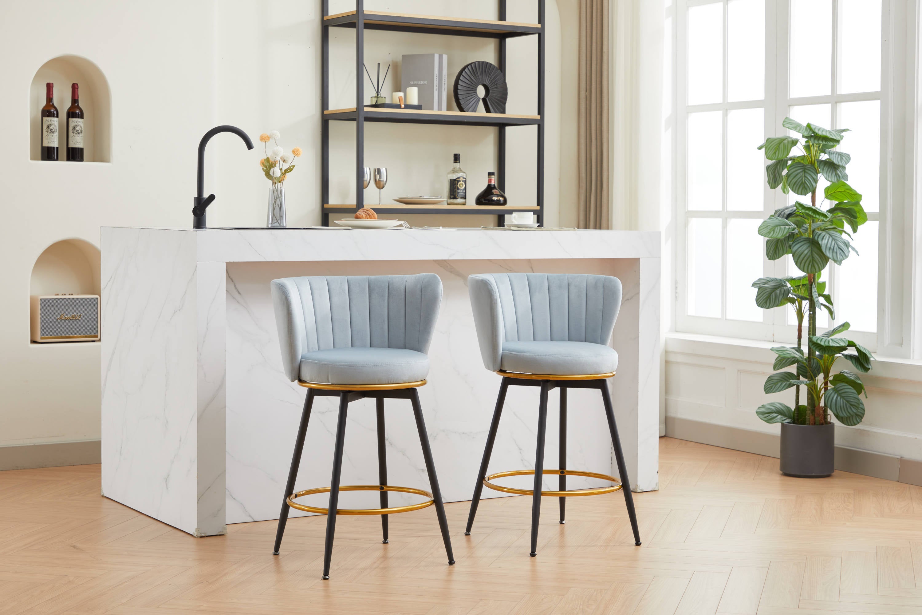 2-Pack Counter Height Bar Stools - 26