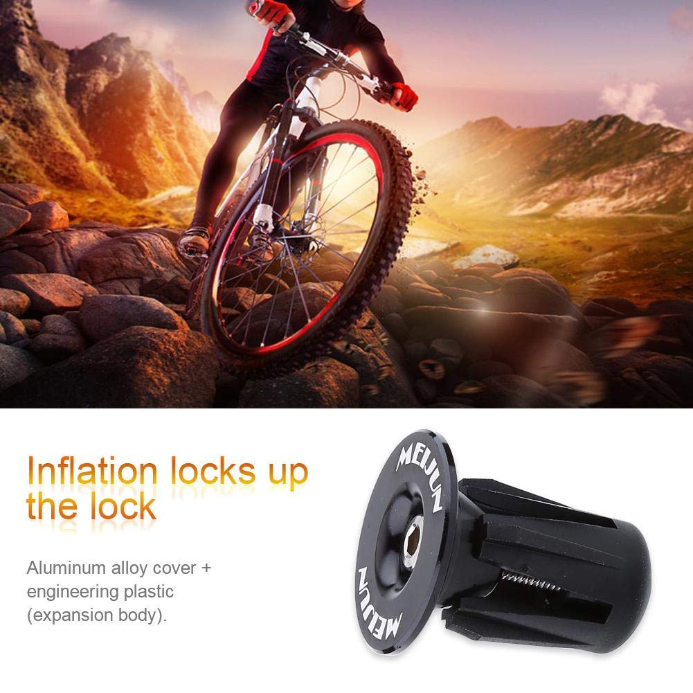 Tbest 2-Pack Colorful Aluminum Bike Handlebar End Plugs - Durable MTB/Road Bicycle Bar End Caps for Mountain & Road Bikes - Perfect for Cycling Safety and Customization