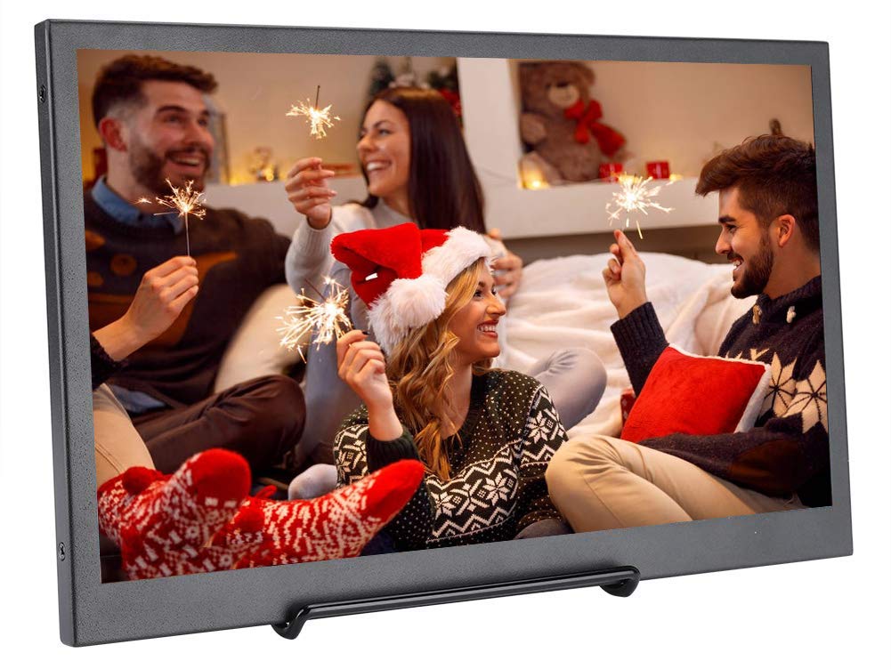 13.3 Inch Portable Monitor Full HD 1920x1080 HDR Gaming Display with Wide Viewing Angle & Built-in Speakers - Perfect for Laptop Extensions, Gaming, and Office Work