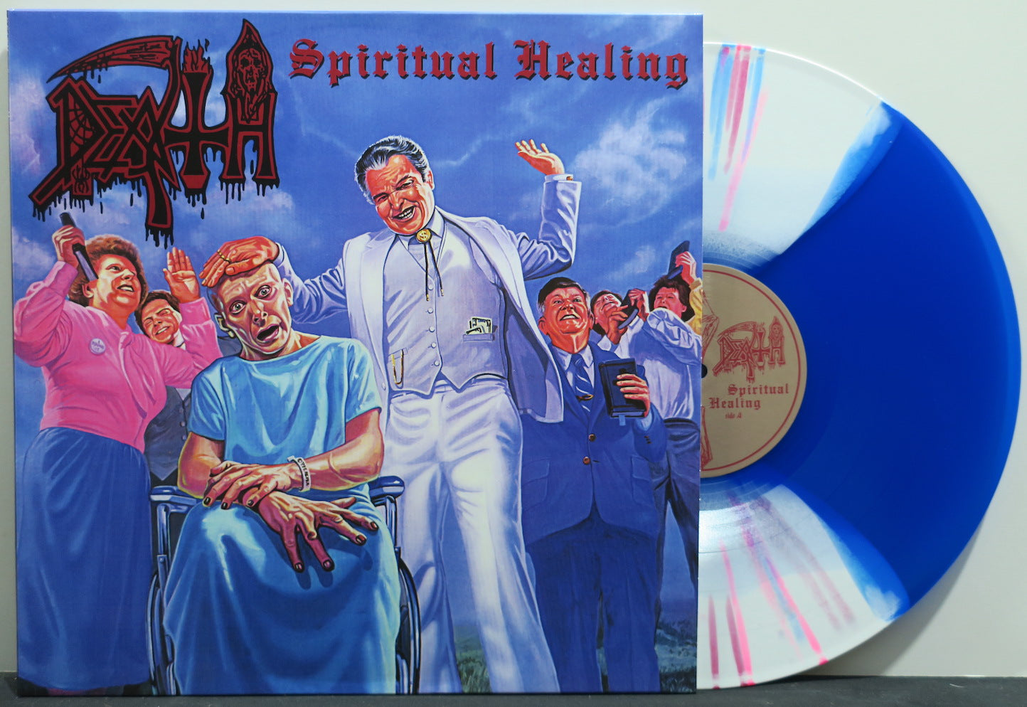 DEATH 'Spiritual Healing' BUTTERFLY SPLATTER Vinyl LP Record - Limited Edition Collectible for Metal Music Fans & Vinyl Enthusiasts - Perfect for Home Listening, Gifts, and Music Collections