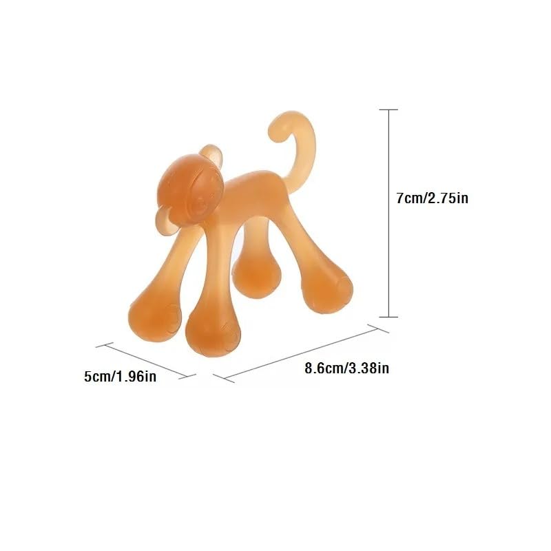 Baby Monkey Teether - 100% Safe Nano Silicone, Easy Grip, Boilable & Dust Resistant for Infants | Perfect for Soothing Sore Gums During Teething, Playtime & Travel