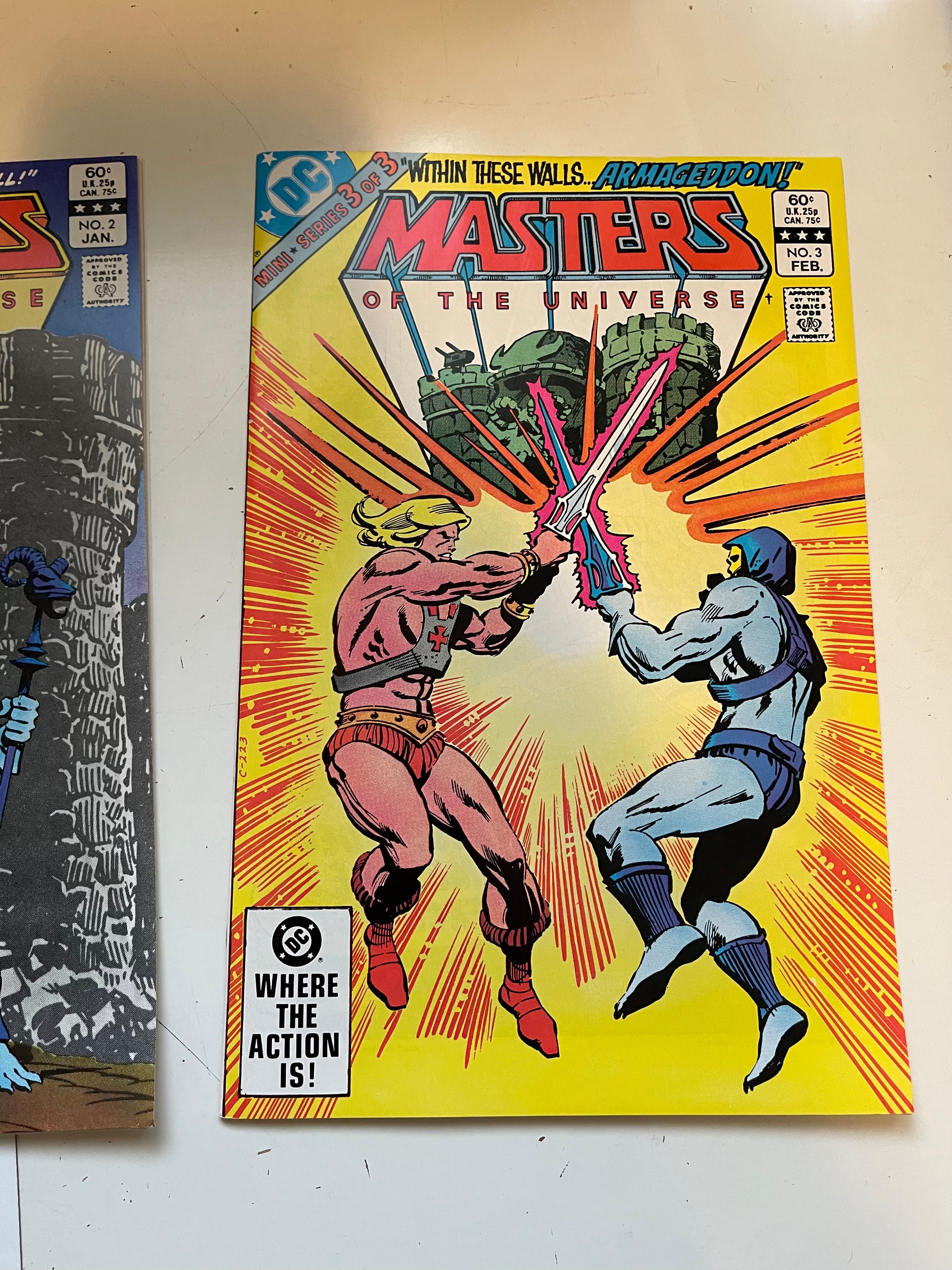 Masters of the Universe 3 Comics Mini Series 1982 - Vintage He-Man Collectible for Fans & Comic Book Enthusiasts | Perfect for Display, Gifts & Nostalgic Collections