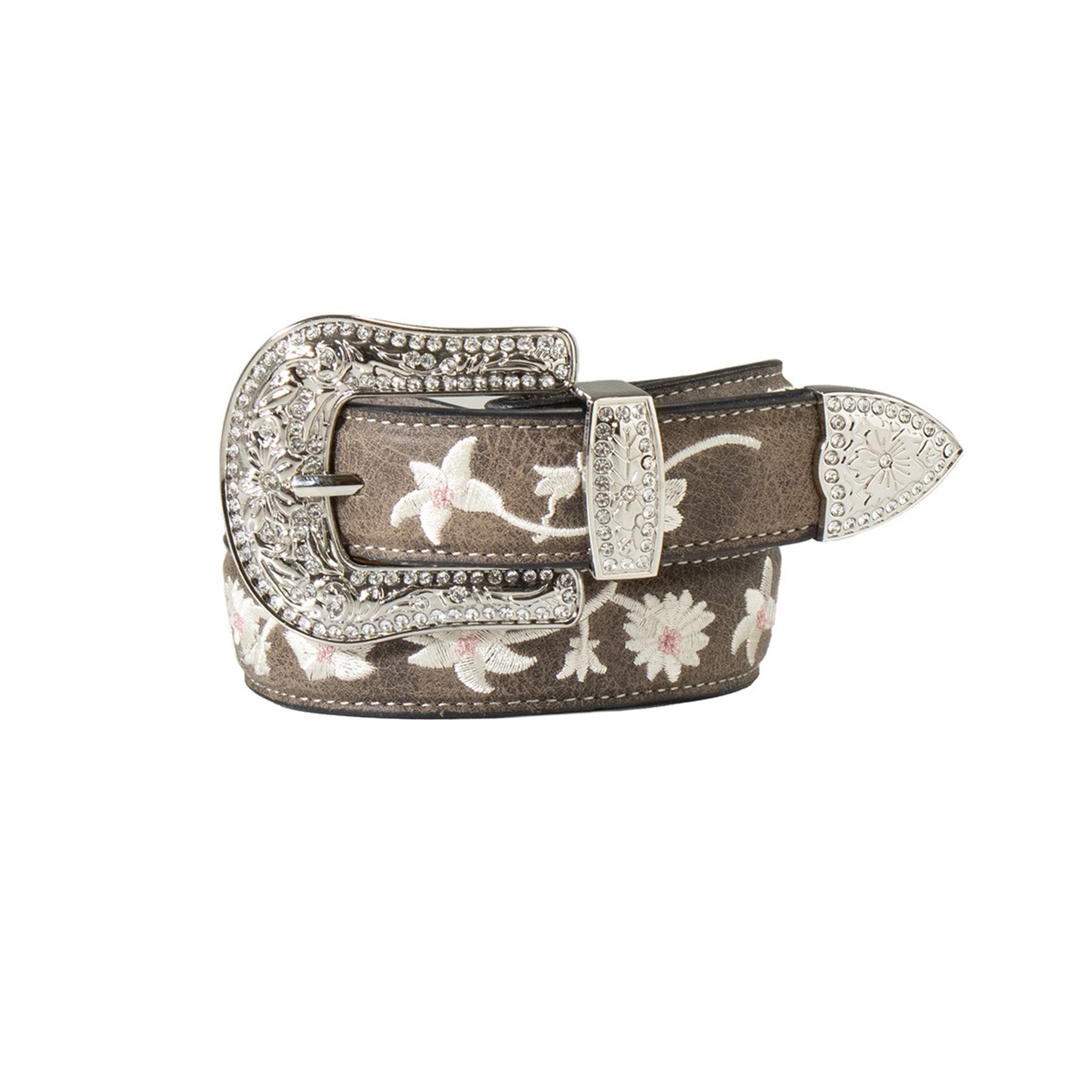 Angel Ranch Girls Floral Embroidered Belt - Adjustable Waistband for Dresses, Skirts & Jeans | Perfect for Spring & Summer Outfits