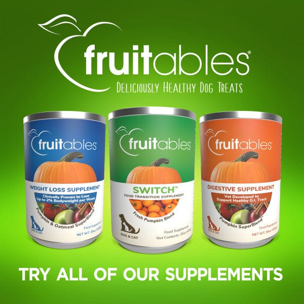 Fruitables Switch Food Transition Supplement for Dogs & Cats - Easy Digestive Support for Pet Diet Changes | Perfect for Switching Dog & Cat Food Brands