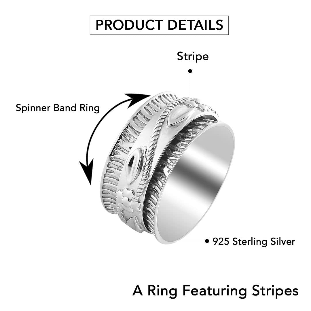 925 Sterling Silver Mom Spinner Ring for Women - Elegant Jewelry Gift for Birthday, Mother's Day & Special Occasions | Perfect for Daily Wear, Gifting & Stress Relief
