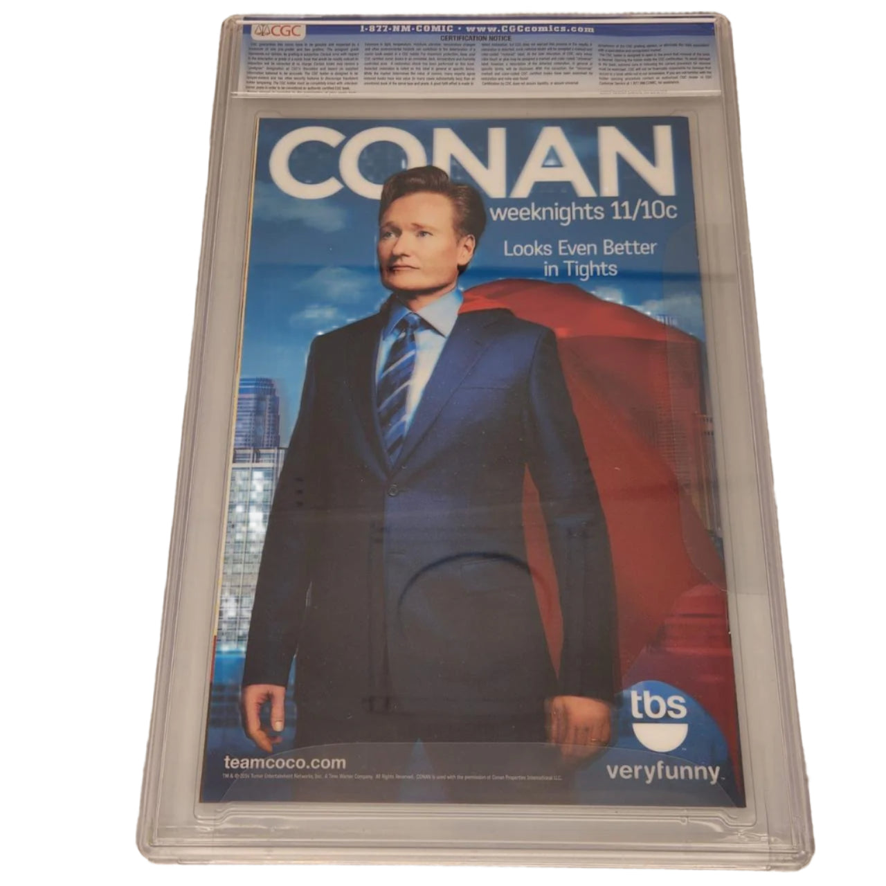 Conan Weeknights 11/10c Book CGC Graded Collectible - Perfect for Late-Night Comedy Fans & Pop Culture Collectors