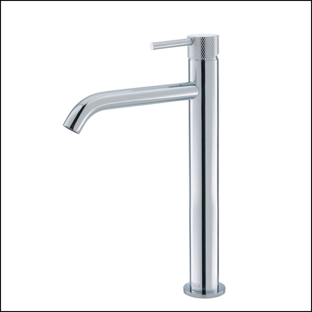 Fienza Axle 231107 Chrome Tall Basin Mixer Faucet - Modern Bathroom Sink Faucet for Vanity, Powder Room & Guest Bath Installation