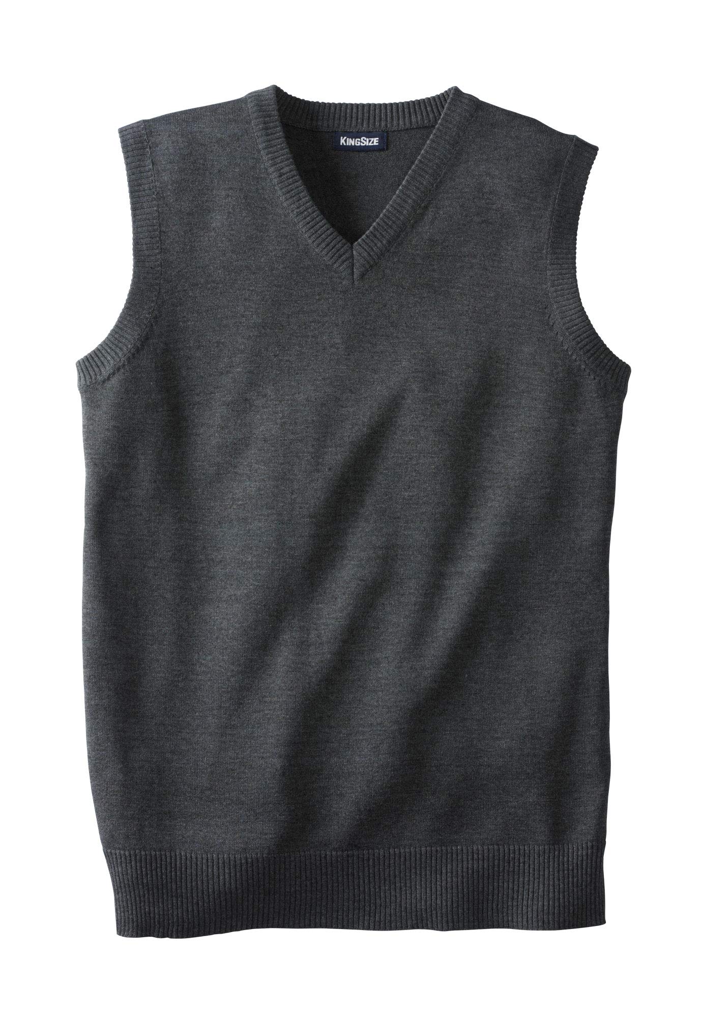 KingSize Men's Big & Tall Lightweight V-Neck Sweater Vest - Comfortable & Breathable Knitwear for Casual Wear, Layering & Office Outfits