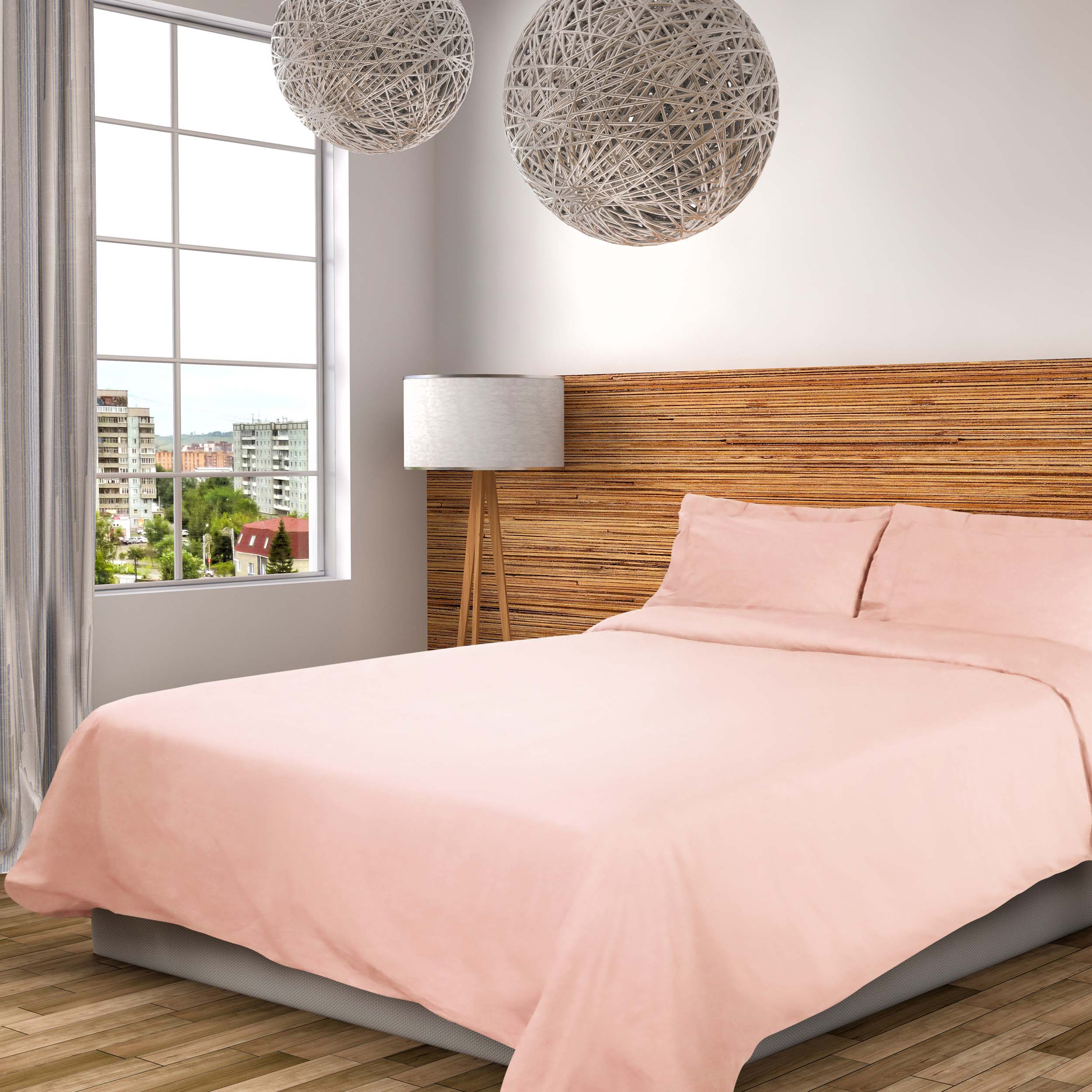 300 Thread Count Cotton Percale Solid Duvet Cover Set - Ultra Soft & Breathable Bedding - Perfect for Master Bedroom, Guest Room & Luxury Hotels