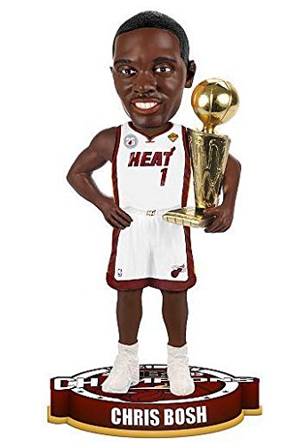 Chris Bosh Miami Heat NBA Champions (2013) Bobblehead - Officially Licensed NBA Collectible - Perfect for Sports Fans, Memorabilia Collectors, and Home/Office Decor