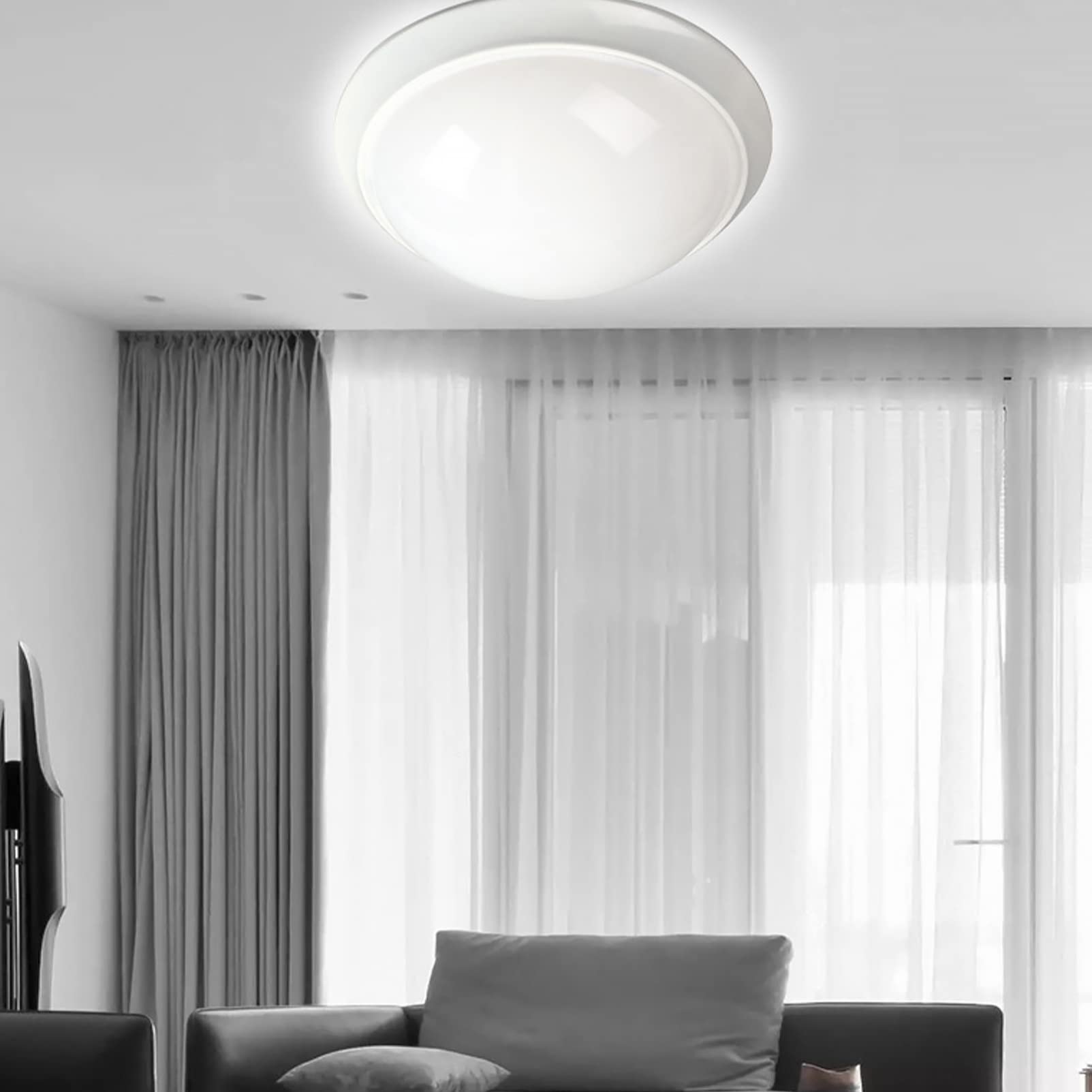 2-Pack Fire Retardant Plastic Lamp Shades - Ceiling & Floor Light Covers, Flame Resistant & Durable for Home, Office, and Bedroom Lighting Decor