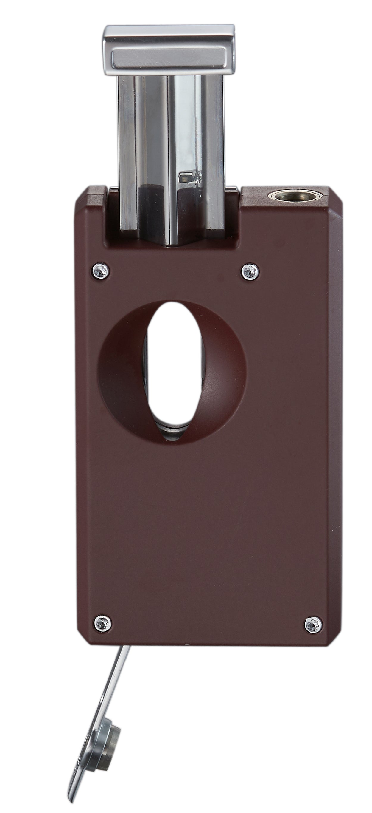 Premium Caseti Urban Flame Lighter & Wedge Cutter Set - Burgundy | Windproof Butane Lighter with Cigar Punch & Cutter | Perfect for Cigar Enthusiasts, Outdoor Adventures & Gifts