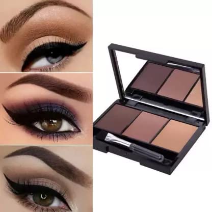Best 3-Color Eyebrow Powder Palette for Natural Brows - Waterproof & Long-Lasting Makeup Kit for Daily Use, Professional Styling, and Special Occasions
