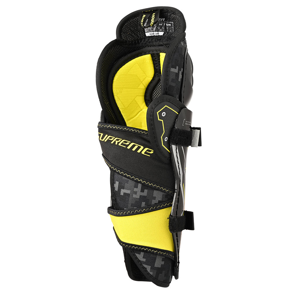 Bauer Supreme Mach Youth Ice Hockey Shin Guards - Protective Gear for Kids Hockey Players - Perfect for Games, Practices & Training Sessions