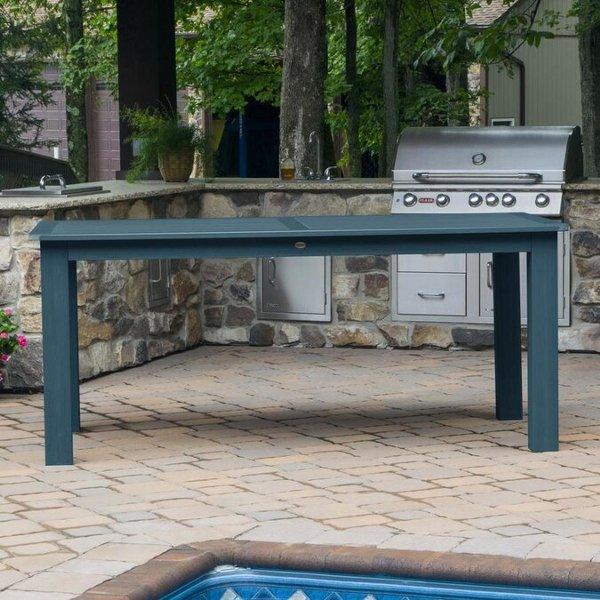 Lehigh 7-Piece Rectangular Counter Height Outdoor Dining Set - Patio, Garden, Backyard Furniture for Dining & Entertaining