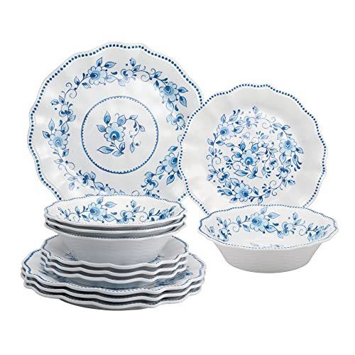 Blue and White Floral
