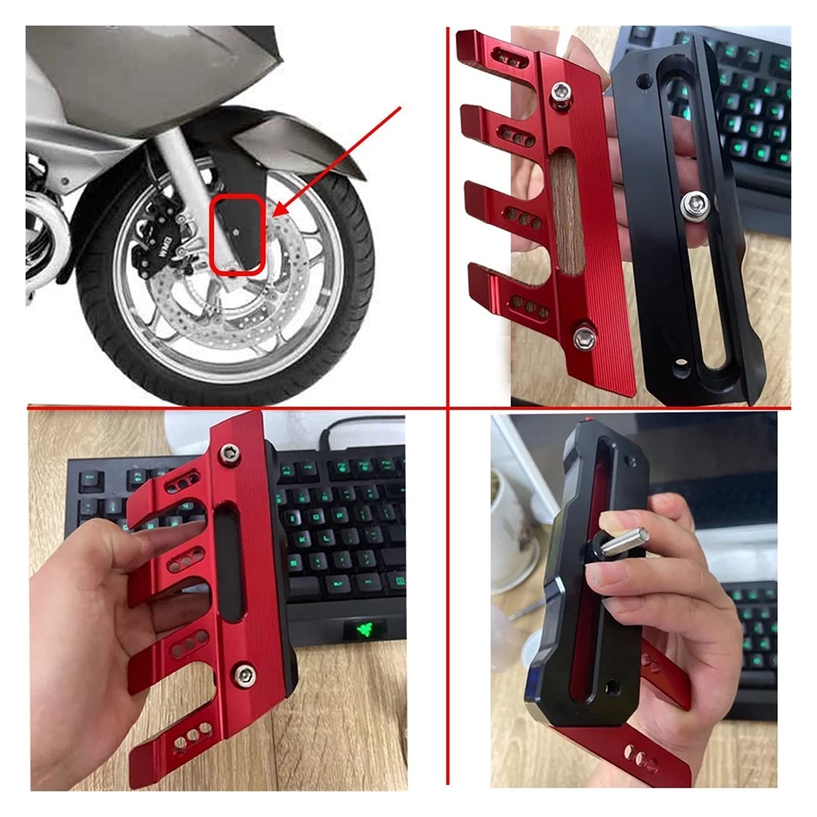 Premium Motorcycle Front Fork Protector & Fender Slider Guard for Honda CBR600RR (2004-2013) - Durable Mudguard Accessories for Road Protection & Style Enhancement | Perfect for Daily Commuting, Track Days & Long-Distance Riding