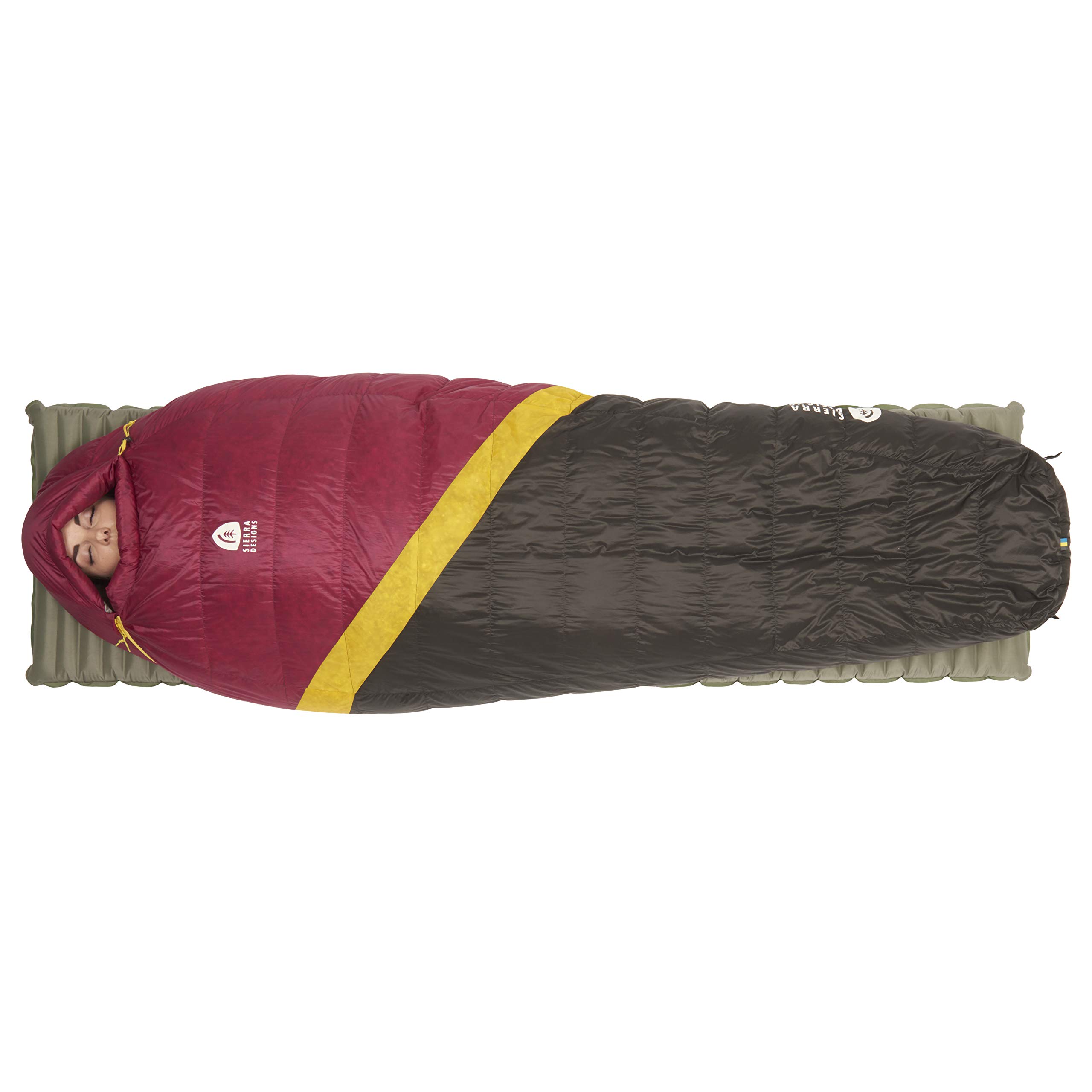 Sierra Designs Nitro 20 Degree 800 Fill DriDown Ultralight Sleeping Bag for Backpacking, Camping & Hiking - Men & Women's Lightweight Down Sleeping Bag Under 2lbs - Perfect for Cold Weather Adventures & Outdoor Exploration