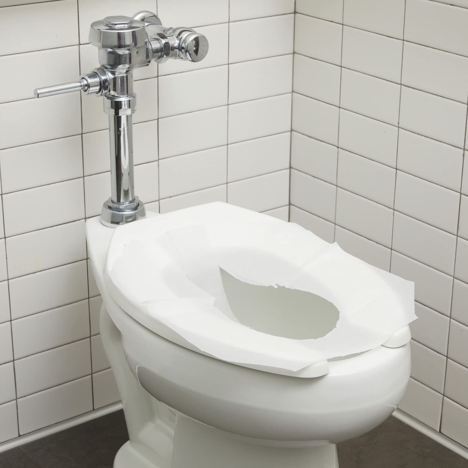 Disposable Toilet Seat Covers 4-Pack (250 Pcs) - Flushable for Travel & Home Use