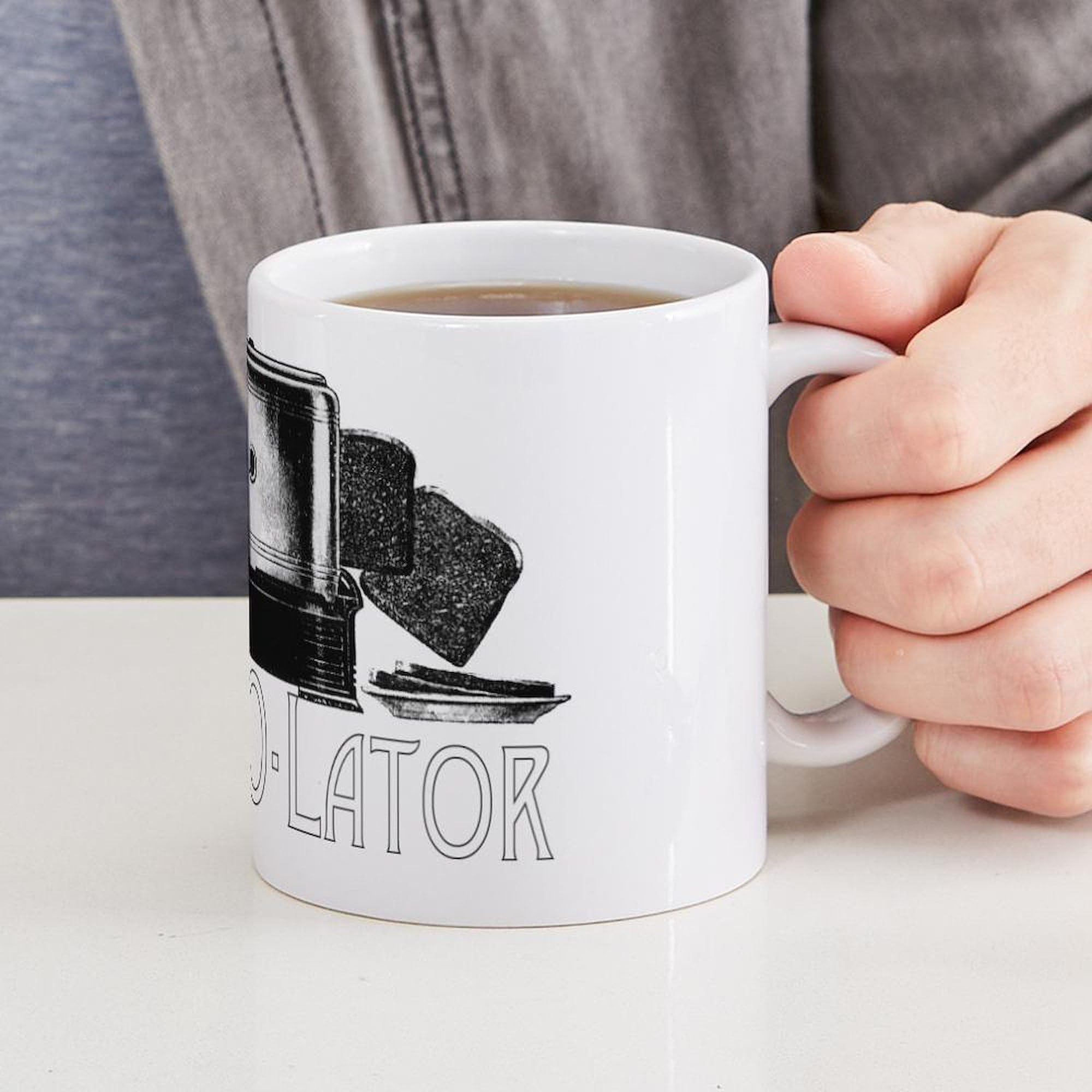 Toast O Lator Mug - 11 oz (325 ml) Ceramic Coffee Cup for Tea & Hot Beverages - Perfect for Office, Home & Gifts