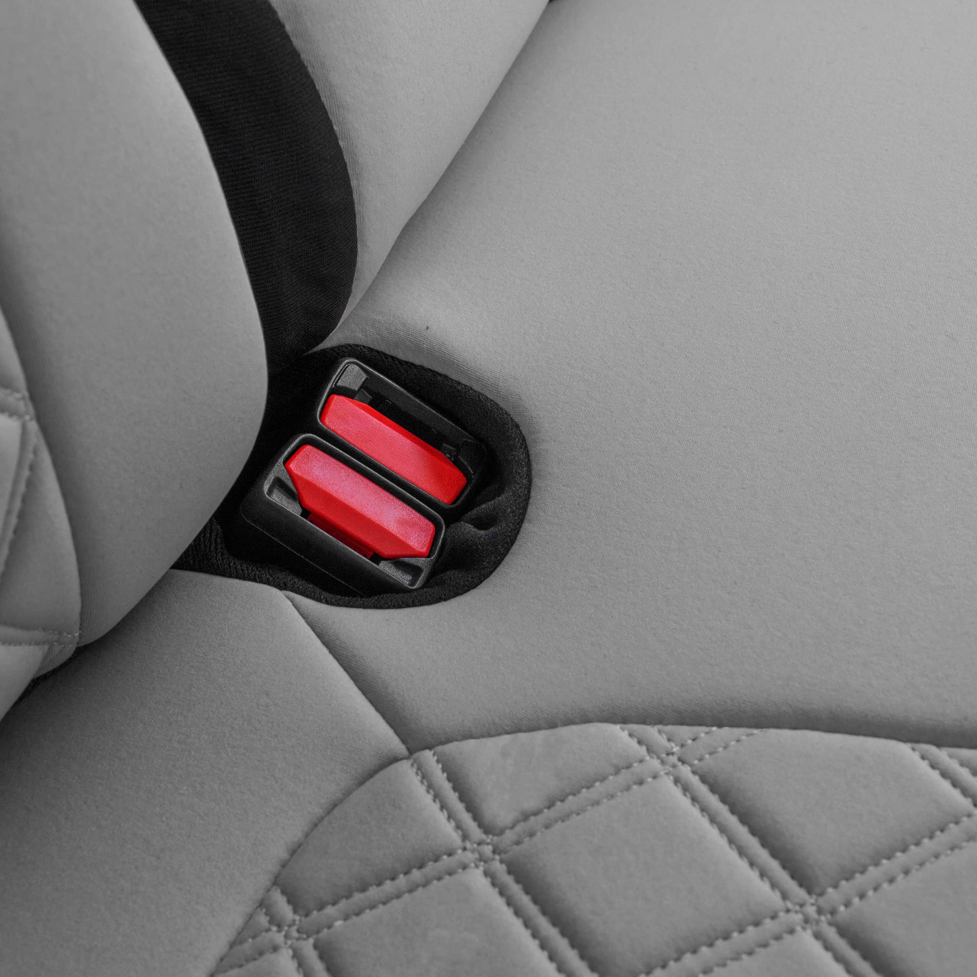 FH Group Custom Fit Neoprene Seat Covers for 2021-2024 Ford Bronco Sport - Water Resistant Neosupreme Full Set in Solid Gray | Perfect for Off-Roading, Camping & Daily Protection