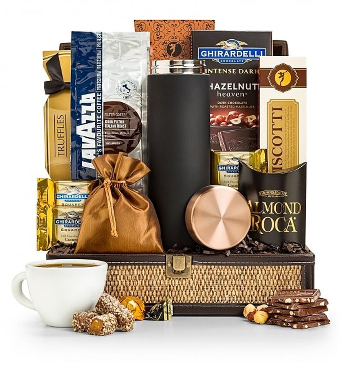 Premium Italian Gift Baskets with Authentic Coffee - Small/Medium/Large - Perfect for Holidays, Corporate Gifts & Italian Food Lovers