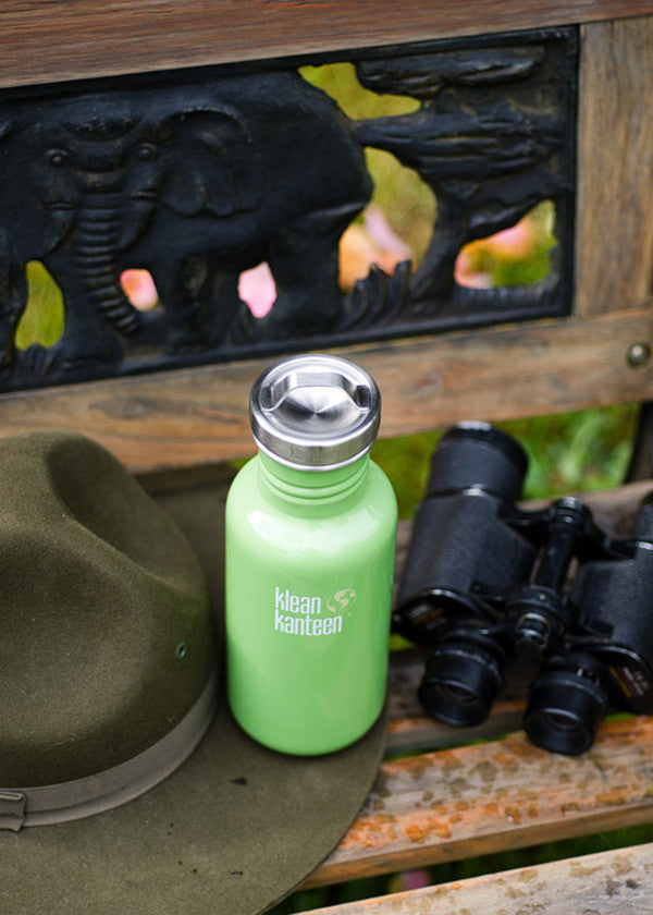 Klean Kanteen Stainless Steel Water Bottle with Loop Cap - Leak Proof & Eco Friendly for Hiking, Gym & Outdoor Adventures