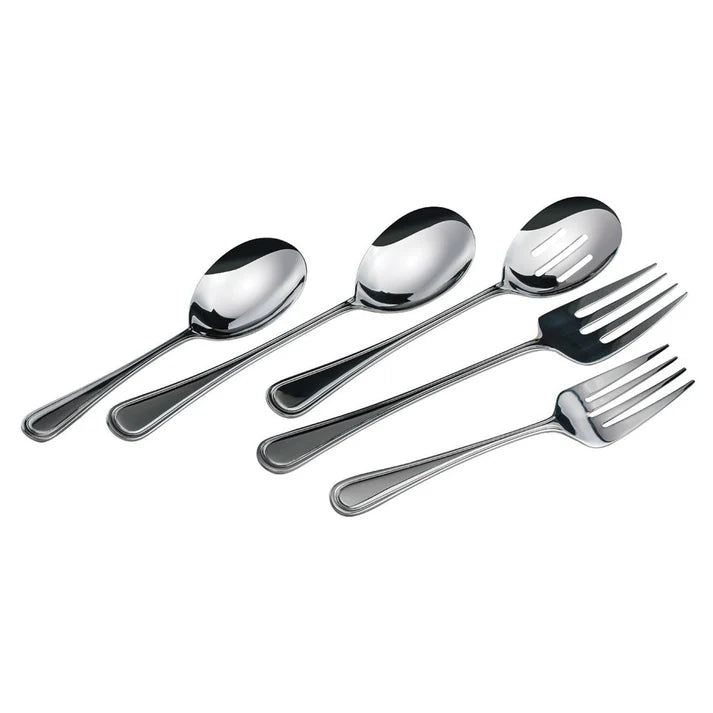 Winco Shangarila 18.5-Inch Stainless Steel Cold Meat Serving Fork - Perfect for Buffets, BBQ, and Catering Events