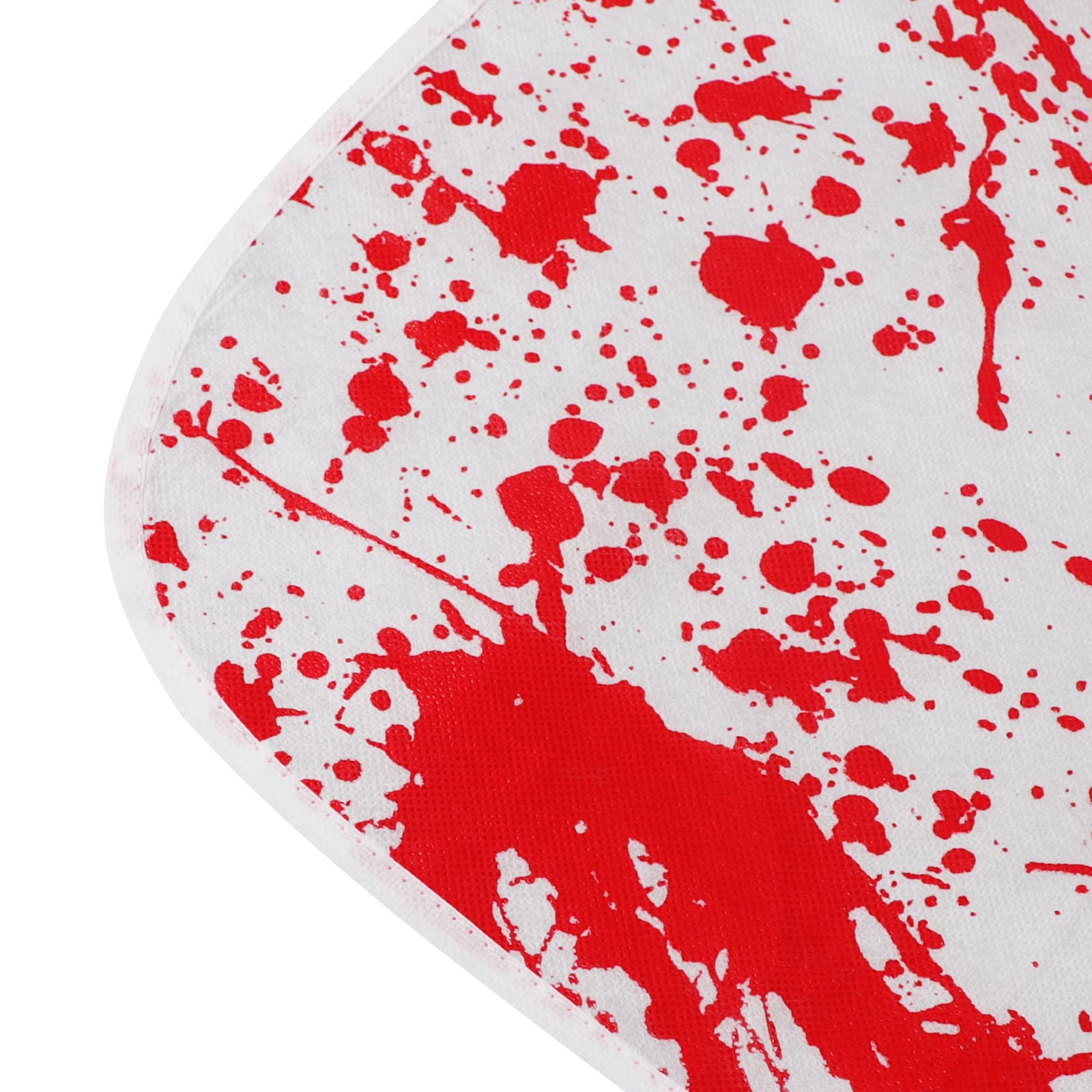 Scary Halloween Bloody Apron & Chef Hat Set - Blood Splattered Costume Props for Adults, Party Decor, Cosplay - Perfect for Halloween Parties, Haunted Houses & Themed Events