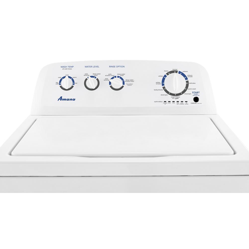 Amana NTW4519JW Large Capacity Top Load Washer with High Efficiency Agitator - Perfect for Family Laundry, Heavy Loads & Energy Savings