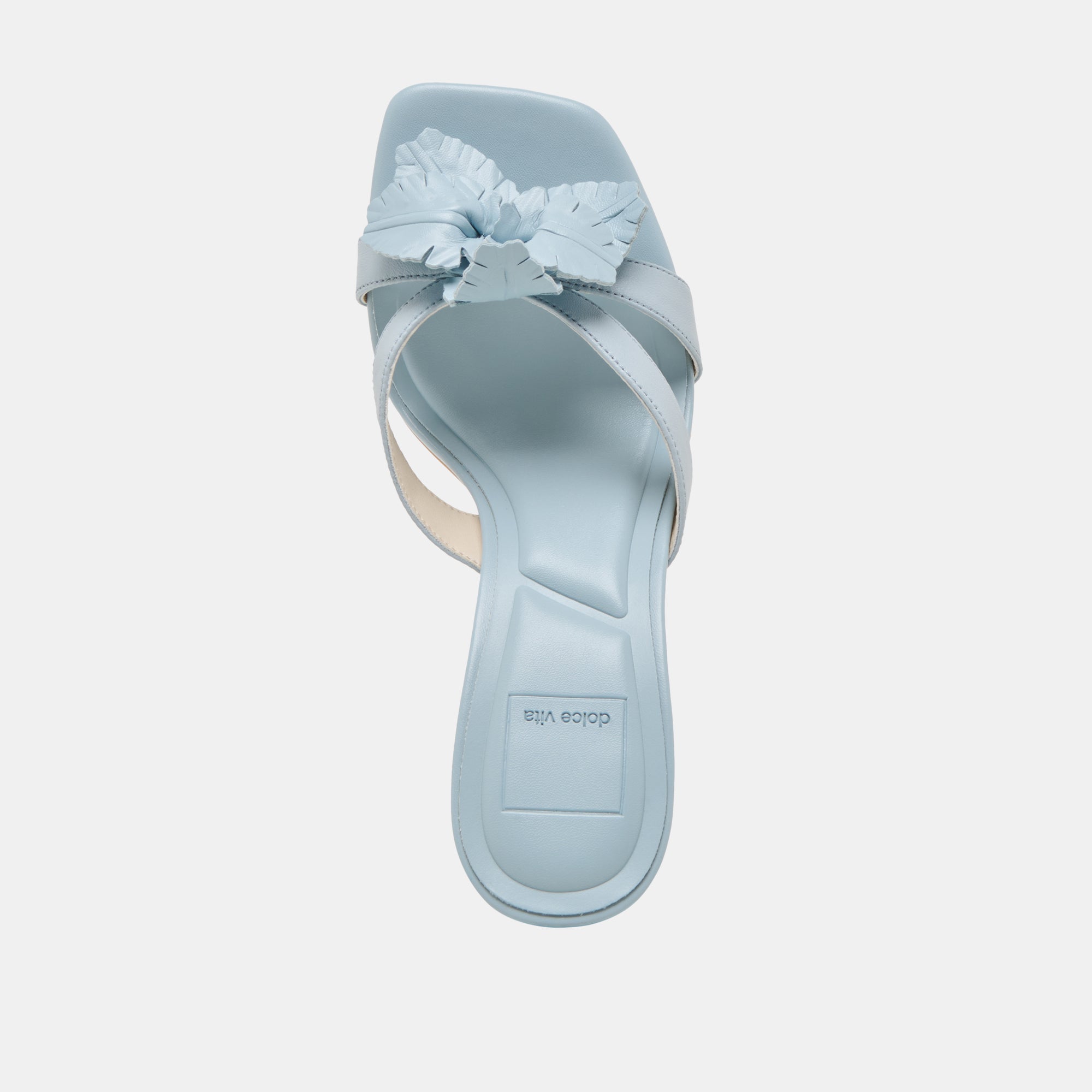 NIKIL Women's Light Blue Leather Heels - Stylish High Heels for Parties, Weddings & Evening Events